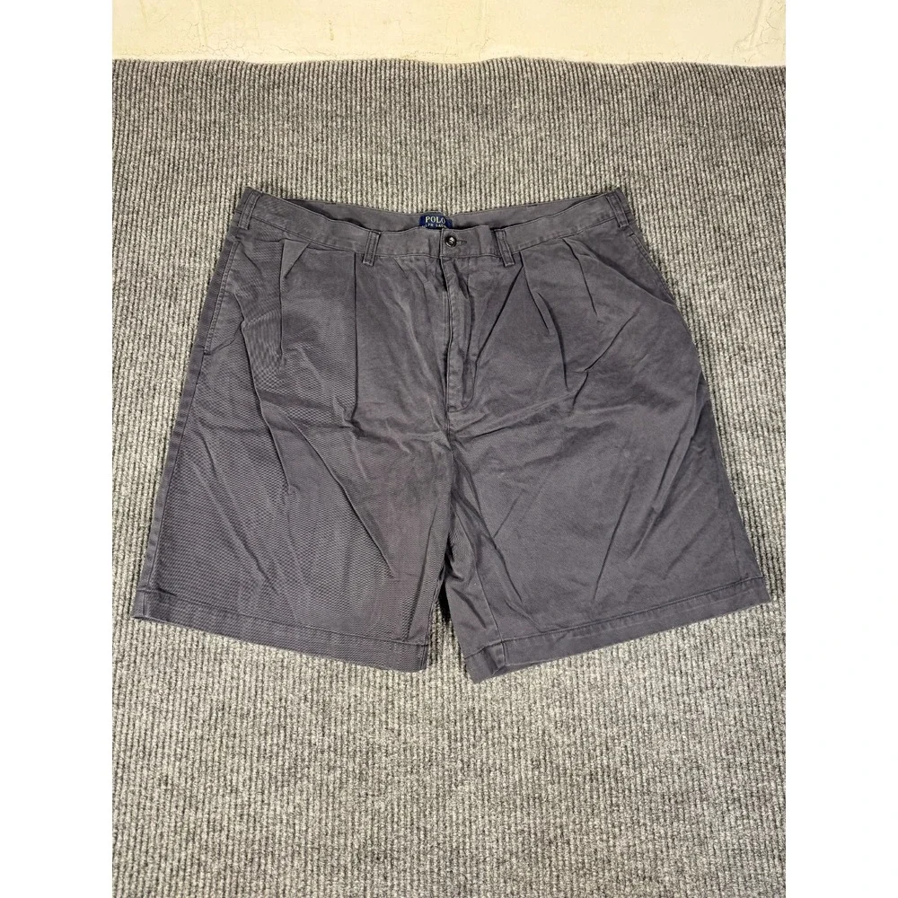 Polo Ralph Lauren Chino Shorts Size 44 44B Charcoal Double Pleated 9